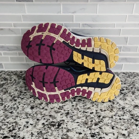 Navy Purple & Blue Brooks 8th Edition Ghost Running Shoes sz 8 Medium sneakers - Picture 6 of 6